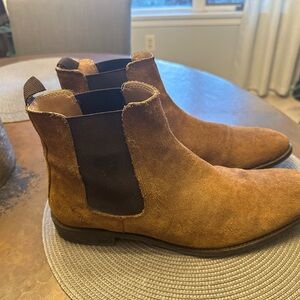 Men's ASOS Camel & Brown Suede Chelsea Boots